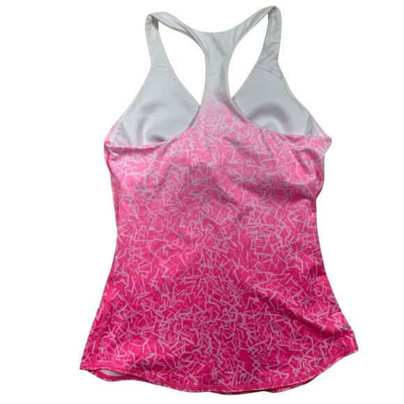 NIKE Womens Advantage Printed Tank - Pink /White sz - Picture 8 of 12